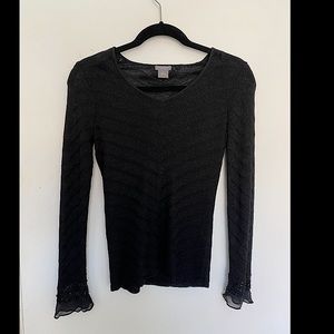 Black long sleeve Ann Taylor shirt